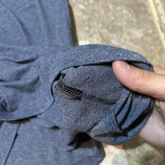 John Varvatos Shirt Mens Large Blue Henley Long Sleeve Snap Soft Preppy - Picture 7 of 8